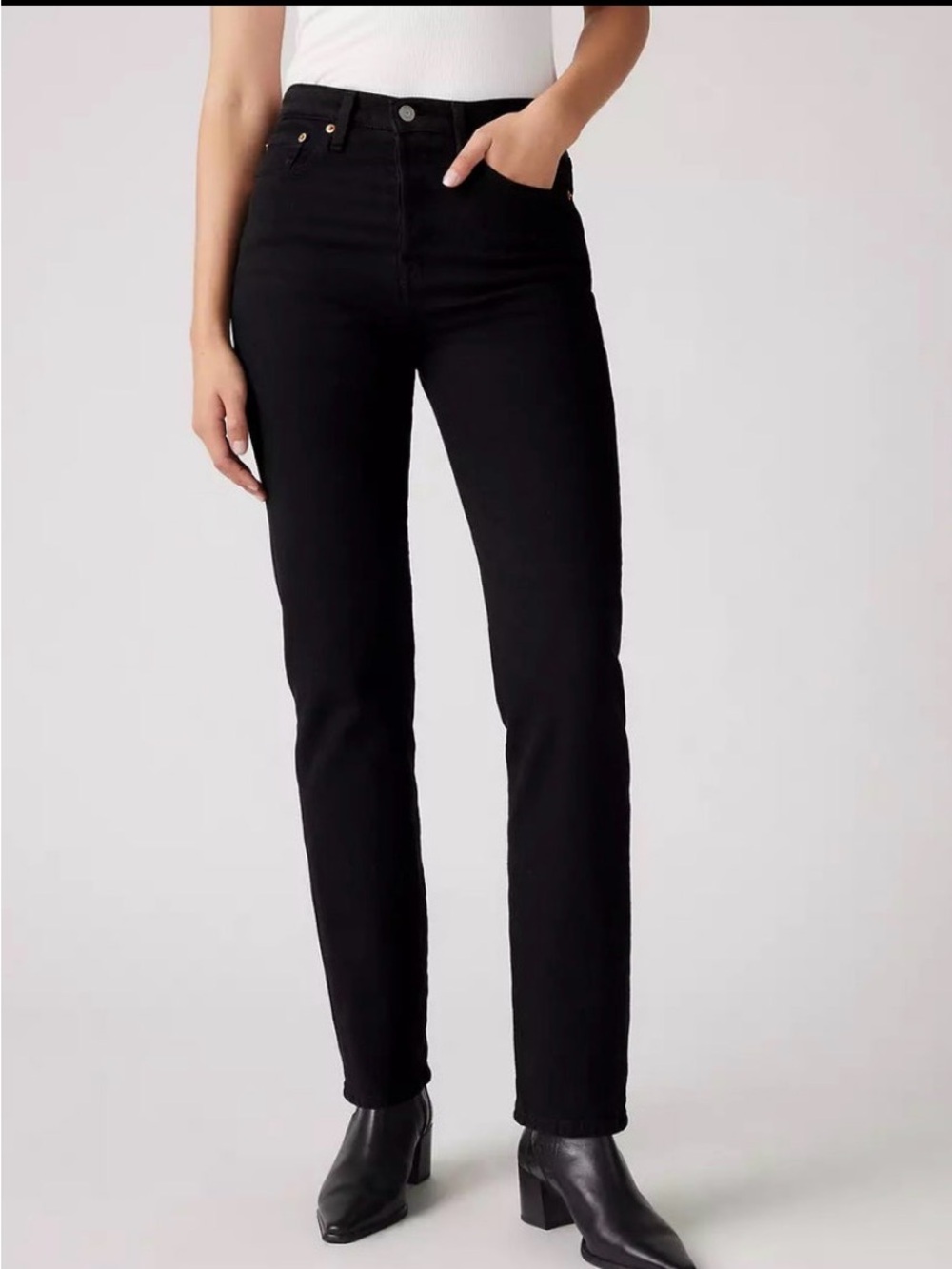 Levi’s Wedgie Straight Black 27x28 NWT Yellowjackets TV Wardrobe